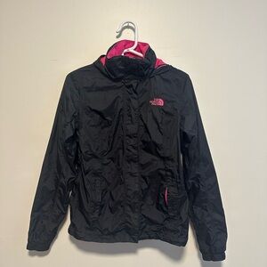 The North Face Women’s Black and Pink Raincoat (Breast Cancer Awareness)